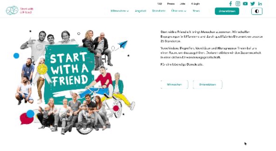 Startseite von start-with-a-friend.de